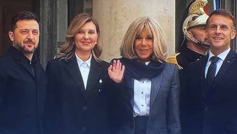 ОЛЕНА У ЈЕЛИСЕЈУ:  Прве даме заједно са мужевима о будућности Украјине