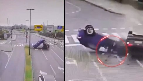 ШОК У СЛОВЕНИЈИ: Језива саобраћајка, а возач је онда ИСТРЧАО из кола и побегао (ВИДЕО)