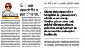 БЛОКАДЕРСКИ ДАНАС О ОПОЗИЦИЈИ: Проваљени сте! Глумите у Скупштини