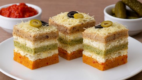 ПОСНА СЛАНА ТОРТА: Рецепт за укусну шарену посну торту