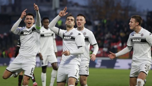 PARTIZAN PREOTEO ZVEZDI PRVO MESTO! Neverovatna utakmica u Kragujevcu, crno-beli goleadom do čela tabele Superlige (VIDEO)