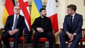 ŠTA SE OVO DESILO U LONDONU? ZELENSKI  GLEDA U POD, A MAKRNON SMRKNUT: Svi bruje o izrazima lica evropskih lidera (FOTO/VIDEO)