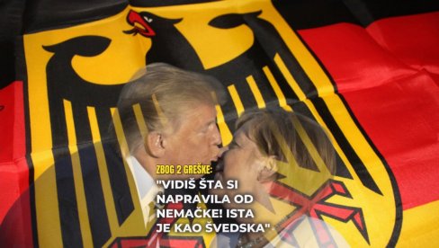 ТРАМП НИЈЕ ЗАОБИШАО АНГЕЛУ Меркелова, направила си 2 грешке - и Немачка је сад земља криминала, баш као и Шведска
