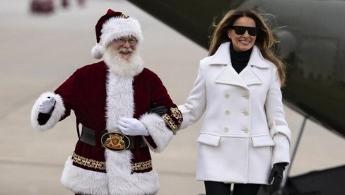 UHVATILA DEDA MARAZA POD RUKU I ODUŠEVILA: Melanija Tramp se pojavila u autfitu vrednom preko 5.000 dolara, pa poslala divnu poruku!