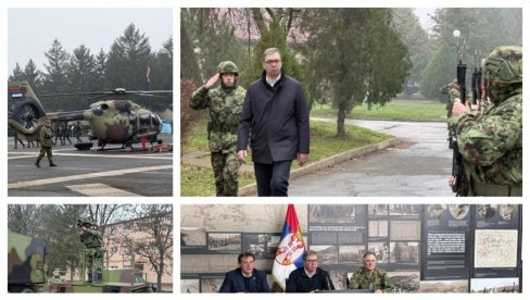 VUČIĆ U NIŠU: Predsednik obilazi kasarnu Mija Stanimirović - u toku sastanak (VIDEO)