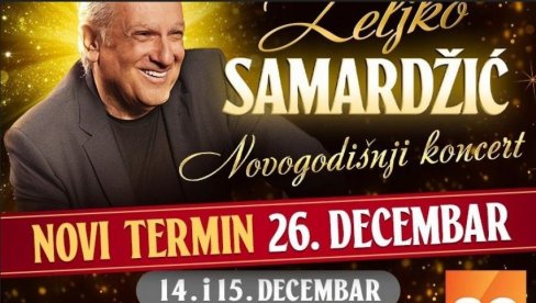 NOVOSTI VAS VODE NA KONCERT ŽELJKA SAMARDŽIĆA