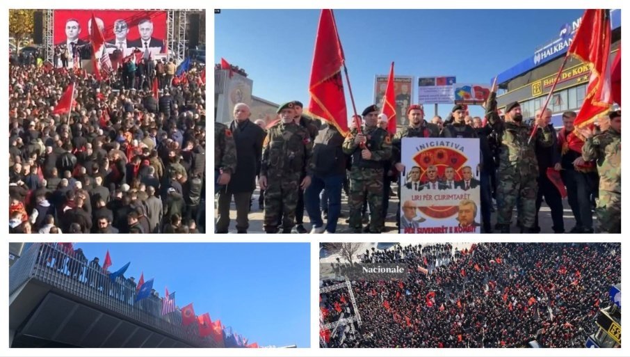 SA BINE PSOVALI SRBIMA MAJKU: Još jedan pir terorista Šiptara u Skoplju - Okupirali centar (FOTO)