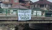 BLOKADERI BI DA CEPAJU SRBIJU, HOĆE REPUBLIKU SANDŽAK: Skandalozni natpisi osvanuli u Novom Pazaru (FOTO)