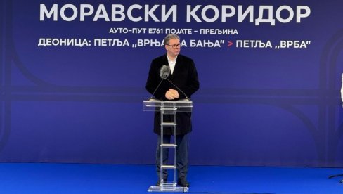 ВУЧИЋ ОТВОРИО НОВУ ДЕОНИЦУ МОРАВСКОГ КОРИДОРА: Сутра у 8 биће пуштена у саобраћај - бесплатно до 14. јануара (ВИДЕО)