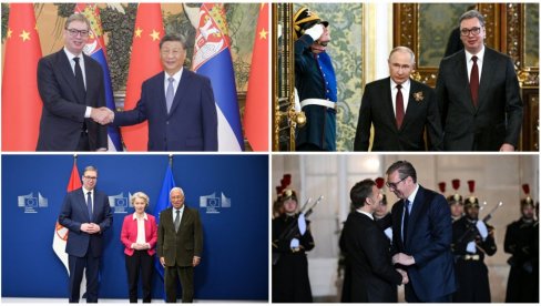 VUČIĆEVA DIPLOMATSKA OFANZIVA 2025. GODINE: Predsednik Srbije bio gost i domaćin vodećim liderima sveta