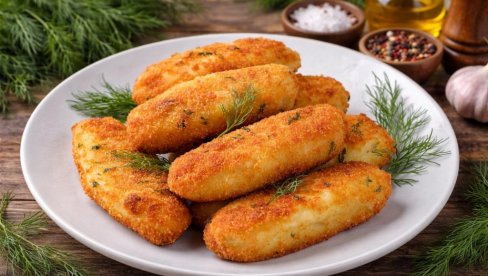 КРОКЕТИ ОД КРОМПИРА: Хрскави споља, мекани изнутра