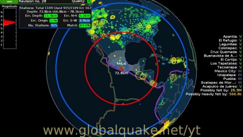 SNAŽAN ZEMLJOTRES POGODIO MEKSIKO: Izmereno 6.5 stepeni Rihtera (FOTO/VIDEO)