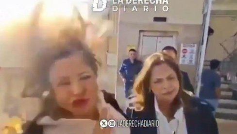 (UZNEMIRUJUĆE) BAČENA BOMBA NA POTPREDSEDNICU KONGRESA! Davala intervju, odjeknula eksplozija (VIDEO)