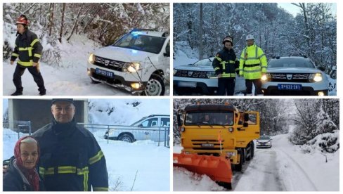 SVE SLUŽBE NA NOGAMA, POLICIJA I VATROGASCI RAME UZ RAME POMAŽU GRAĐANIMA: Prioritet bezbednost i pružanje pomoći svima kojima je potrebna