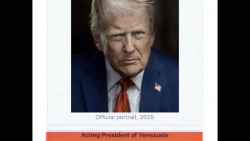 САМОПРОГЛАШЕНИ ВЛАДАР ВЕНЕЦУЕЛЕ: Трамп на својој  мрежи додао себи нову титулу - Лудилу нема краја (ФОТО)