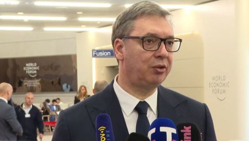MOŽEMO DA OČEKUJEMO DALJE SUKOBA NA SVIM NIVOIMA Vučić sumirao utiske iz Davosa - Svet ide ka daljem fragmentiranju i sukobima i podelama