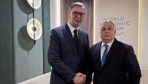 SA PRIJATELJIMA JE SVE LAKŠE Vučić razgovarao sa Orbanom u Davosu - Posebno o novom poglavlju istorije koje je već otvoreno