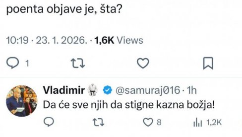 POGLEDAJTE NARODE PATALOŠKU MRŽNJU I BOLEST BLOKADERA: Raduju se tome što je jedan čovek od 45 godina preminuo od srčanog udara!
