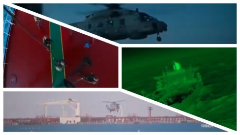 ФРАНЦУСКИ СПЕЦИЈАЛЦИ СЕ ИСКРЦАЛИ НА РУСКИ ТАНКЕР: Погледајте невероватну акцију на Средоземном мору (ФОТО/ВИДЕО)