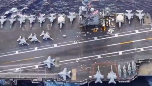 RAT KUCA NA VRATA: Trampova armada stigla na Bliski istok - američki nosač aviona i ratni brodovi pred kapijama Irana (FOTO/VIDEO)