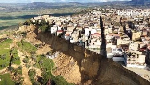 КЛИЗИШТЕ ГУТА ГРАД: Расцеп дуг четири километара - куће на ивици литице (ВИДЕО)