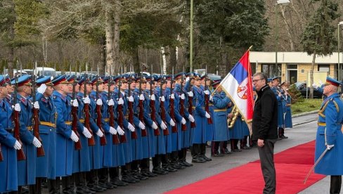 VUČIĆ U DOMU GARDE NA TOPČIDERU: Referisanje o rezultatima analize stanja i sposobnosti Vojske Srbije za 2025. (VIDEO)