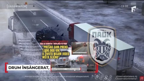 POTRESNO Ispovest kamiondžije koji je udario 7 navijača FK PAOK: Prešao sam 1.000.000 km, u životu nisam video ništa slično