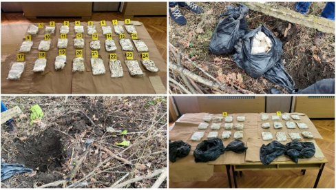 U PANČEVU NAĐENA VELIKA KOLIČINA ZAKOPANE DROGE: Uhapšeno jedno lice, oglasio se Dačić (FOTO)