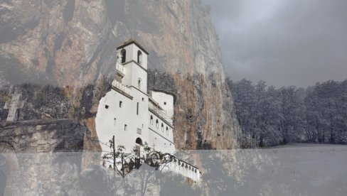 MAGIČNO I NESTVARNO: Vidite kako manastir Ostrog izgleda pod snegom (FOTO)