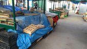 КОШАВА ТЕРА ПРОДАВЦЕ: Зелене пијаце полупразне због јаког ветра
