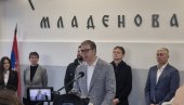 VUČIĆ U MLADENOVCU: Nema važnije stvari od brige za našu decu (VIDEO)