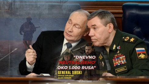 KOMANDANT UKRAJINSKE VOJSKE PROCENJUJE Koliko je ubijenih Rusa od početka rata? General Sirski: Dnevno neutrališemo 1.000 neprijatelja