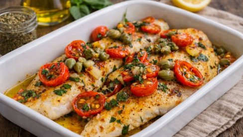 ПЕЧЕНА РИБА СА ПАРАДЈЗОМ: Лагана, медитеранска вечера спремна за мање од пола сата