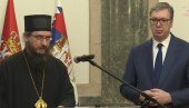 EPISKOP SERGIJE ODLIKOVAO VUČIĆA Predsednik: Molim vas da prenesete našem narodu da je Srbija uz njih (VIDEO)