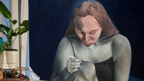 INTROSPEKCIJA ANJE PRERADOVIĆ : Izložba u Galeriji Saveza udruženja likovnih umetnika Vojvodine u Novom Sadu