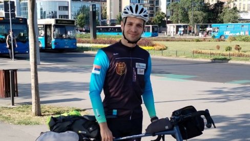 ДА МАЛА СРЦА КУЦАЈУ ЗДРАВО: Хуманитарац Милан Мићуновић (35) шириће на бициклу свест о деци са урођеним срчаним манама