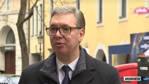 VUČIĆ SE OBRAĆA IZ MINHENA:  Za nas je najvažnije da sačuvamo mir, to ćemo uraditi