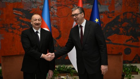 У НАЈТЕЖИМ ВРЕМЕНИМА АЗЕРБЕЈЏАН ЈЕ БИО УЗ СРБИЈУ: Вучић и Алијев потврдили снажно пријатељство - гасна електрана главна тема (ФОТО/ВИДЕО)