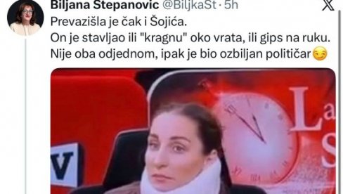 SKANDALOZNO! MALICIOZNI KOMENTAR STEPANOVIĆEVE -  Žena da ovako mrzi ženu! Novinarka i urednica da ovako mrzi novinarku!