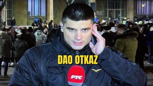 REPORTER RTS-A DAO OTKAZ: Doviđenja posle 7 godina (FOTO)