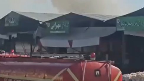 IRANSKI VOJNI HELIKOPTER SRUŠIO SE NA PIJACU: Nesreća u blizini nuklearnog objekta u Isfahanu (VIDEO)