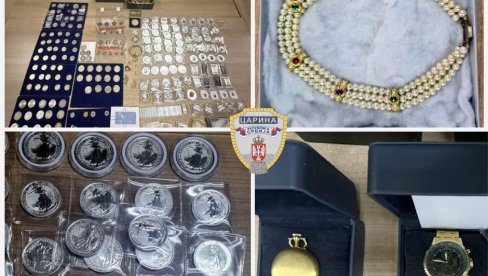 ZAPLENJENI NAKIT I SREBRNJACI VREDNI VIŠE OD 30.000 EVRA: Na prelazu Preševo sprečeno krijumčarenje dragocenosti