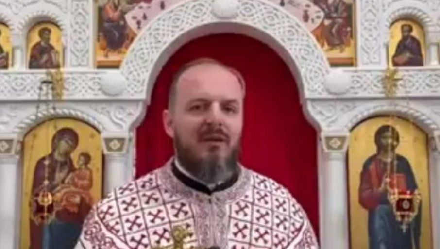 СРБИЈА ОВО НЕ ПАМТИ! Свештеник усред службе причао о Звезди (ВИДЕО)