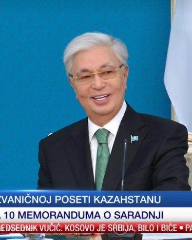 КАЗАХСТАН ВИСОКО ВРЕДНУЈЕ ОДНОС СА СРБИЈОМ Токајев: Посета Вучића од изузетног значаја, додатно подстиче пријатељске односе