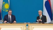 БЕСКРАЈНО САМ ЗАХВАЛАН НА ИЗУЗЕТНОМ ГОСТОПРИМСТВУ Вучић из Казахстана: Много тога можемо да учимо од вас