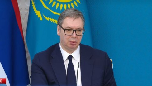 HVALA VAM ŠTO STE PRIHVATILI UČEŠĆE NA EKSPU Vučić poručio Tokajevu: Srbija će uvek kao lojalana prijatelj umeti da uzvrati Kazahstanu