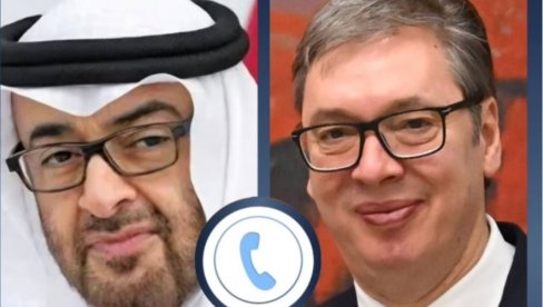 ВУЧИЋ СА ШЕИКОМ БИН ЗАЈЕДОМ: Разговарали смо о ситуацији на Блиском истоку и озбиљној ескалацији