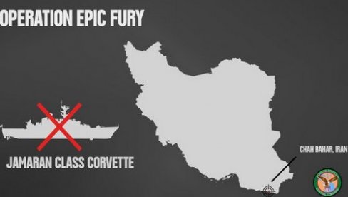 АМЕРИКАНЦИ ПОТОПИЛИ ИРАНСКИ БРОД: Погођена корвета Џамаран, посади наређено да напусти пловило