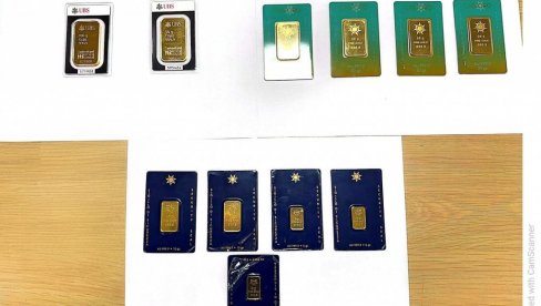 ЗАПЛЕЊЕНЕ ЗЛАТНЕ ПЛОЧИЦЕ ВРЕДНЕ 40.000 ЕВРА: Спречен шверц на граничном прелазу Батровци