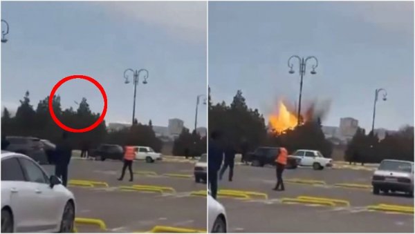 ДРАМАТИЧАН ТРЕНУТАК УДАРА НА АЗЕРБЕЈЏАНСКИ АЕРОДРОМ: Има повређених, Баку се хитно огласио и запретио одговором (ВИДЕО)